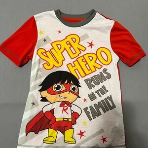 Superhero Kids pjs set Red and Yellow‎ boys size medium